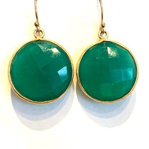 Green Onyx Earrings